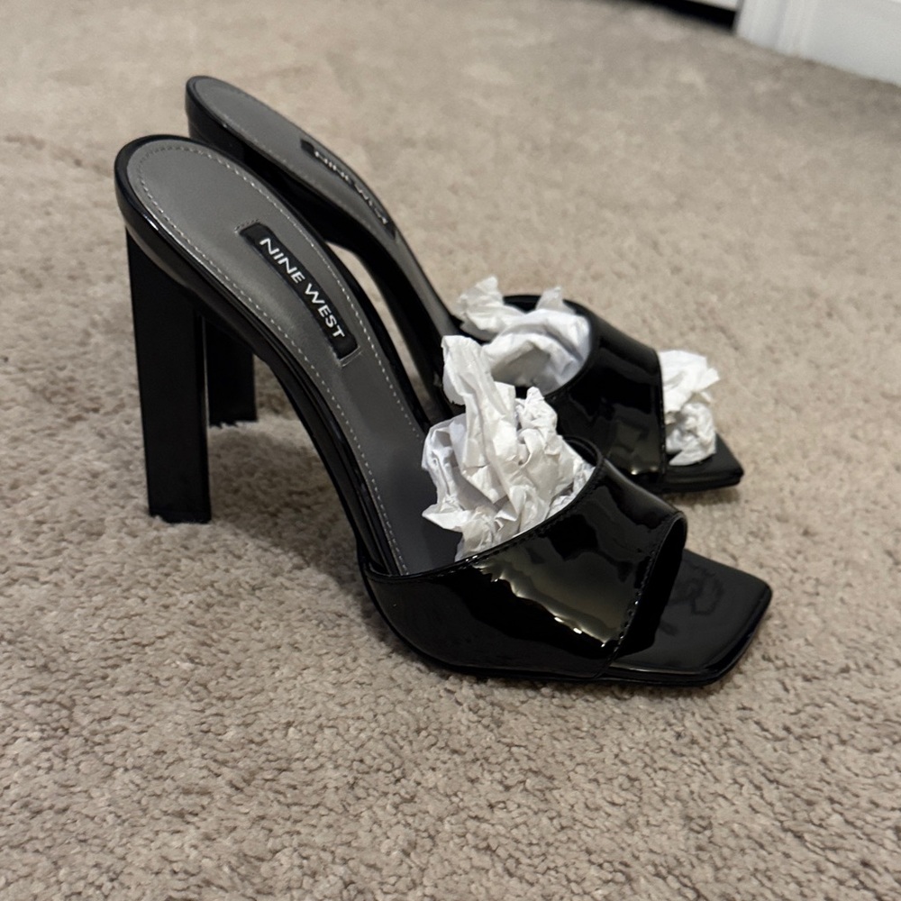 Nine West Have It Patent Leather Black Heels